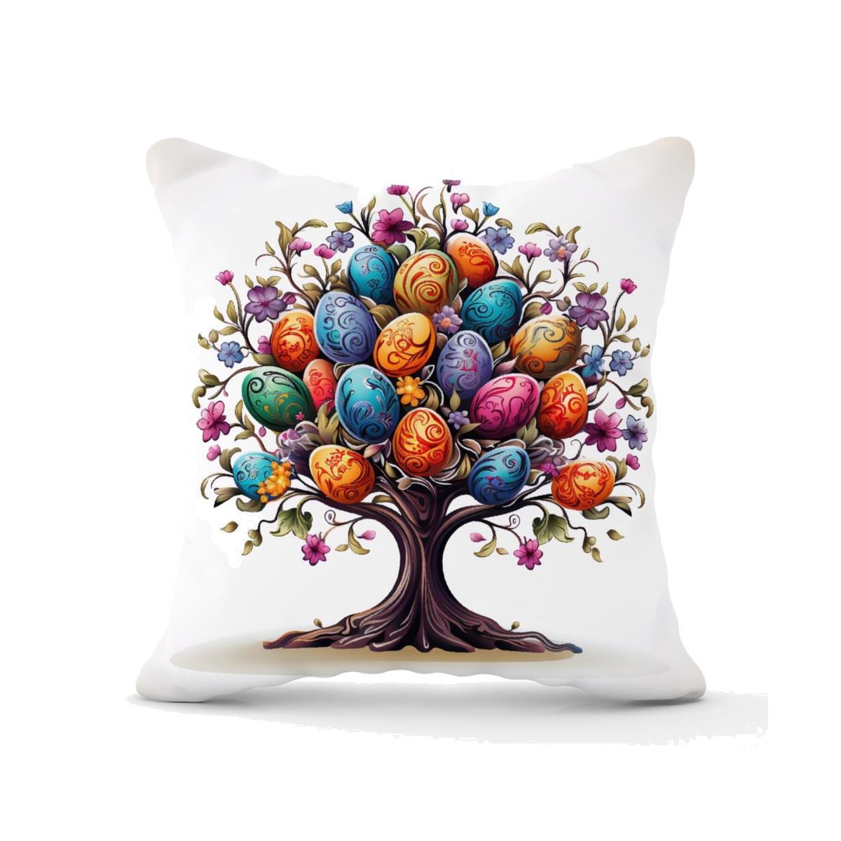 A Magical Easter Egg Tree Cushion - Blue / 60cm