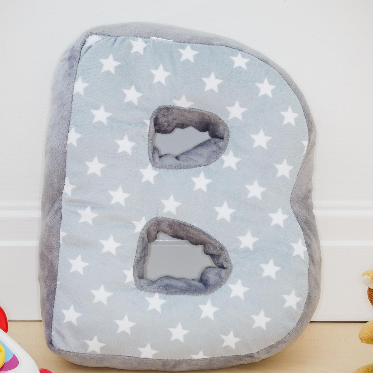 Letter Cushion B - Grey/White – image 2
