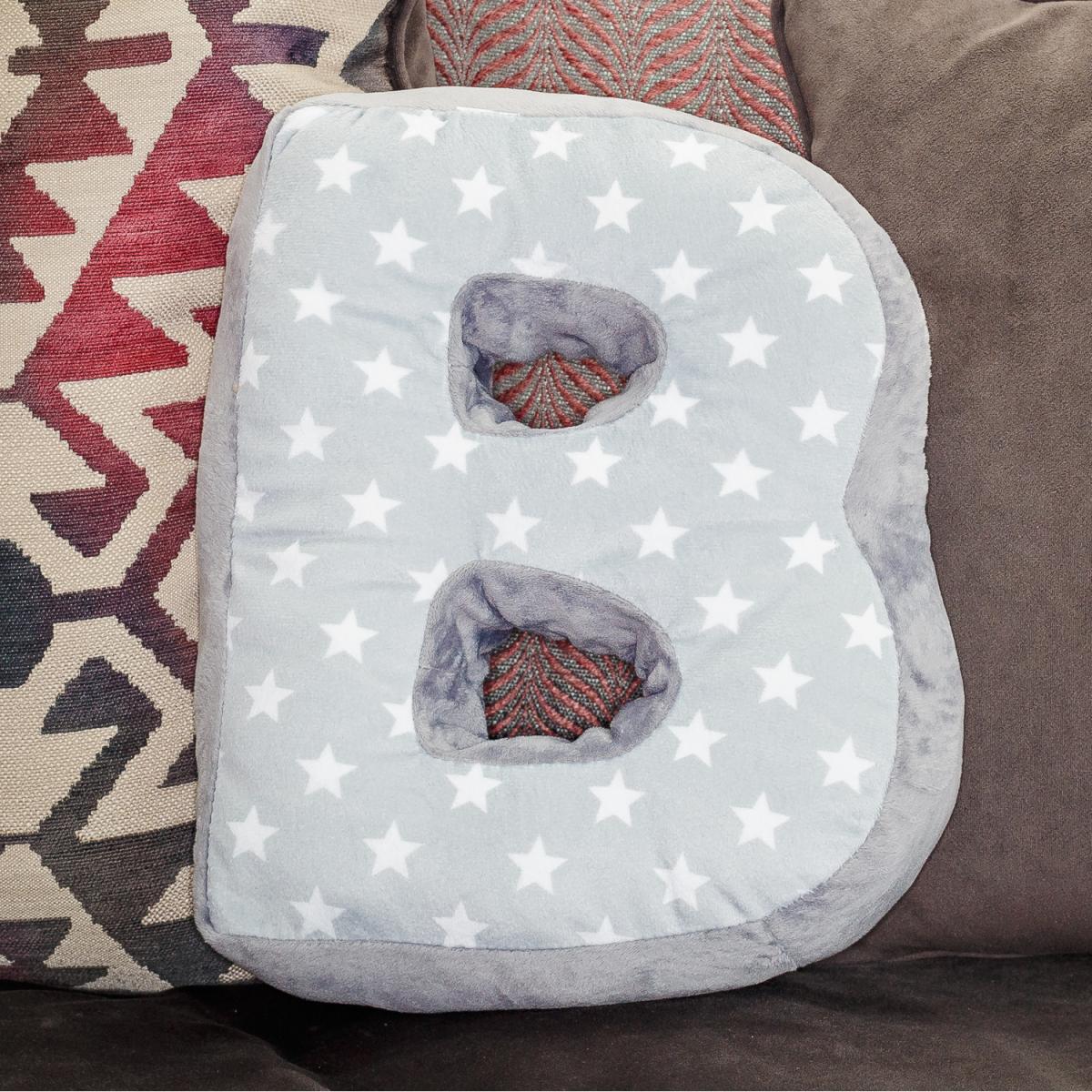 Letter Cushion B - Grey/White – image 3