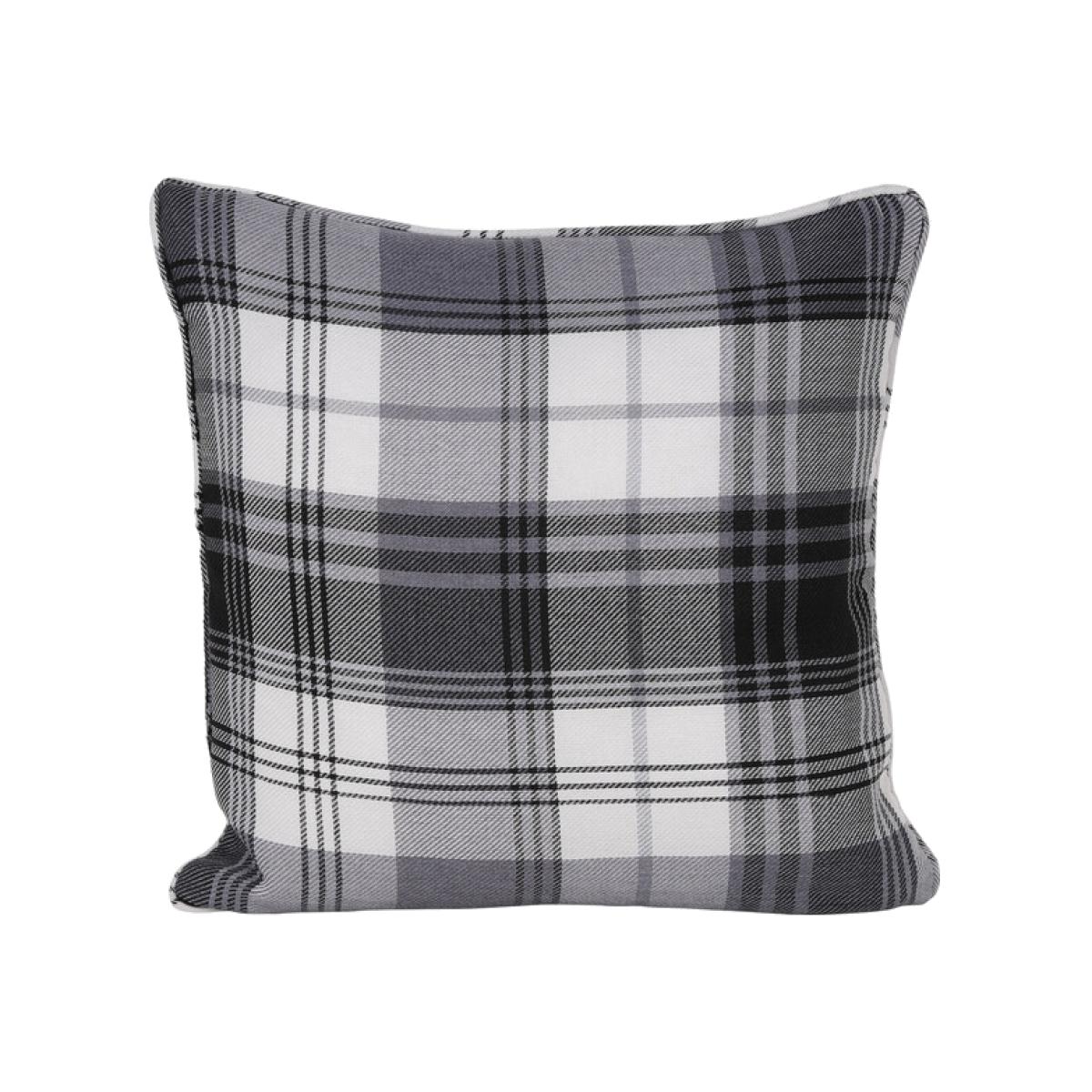 Hamilton Check Cushion - Grey – image 1