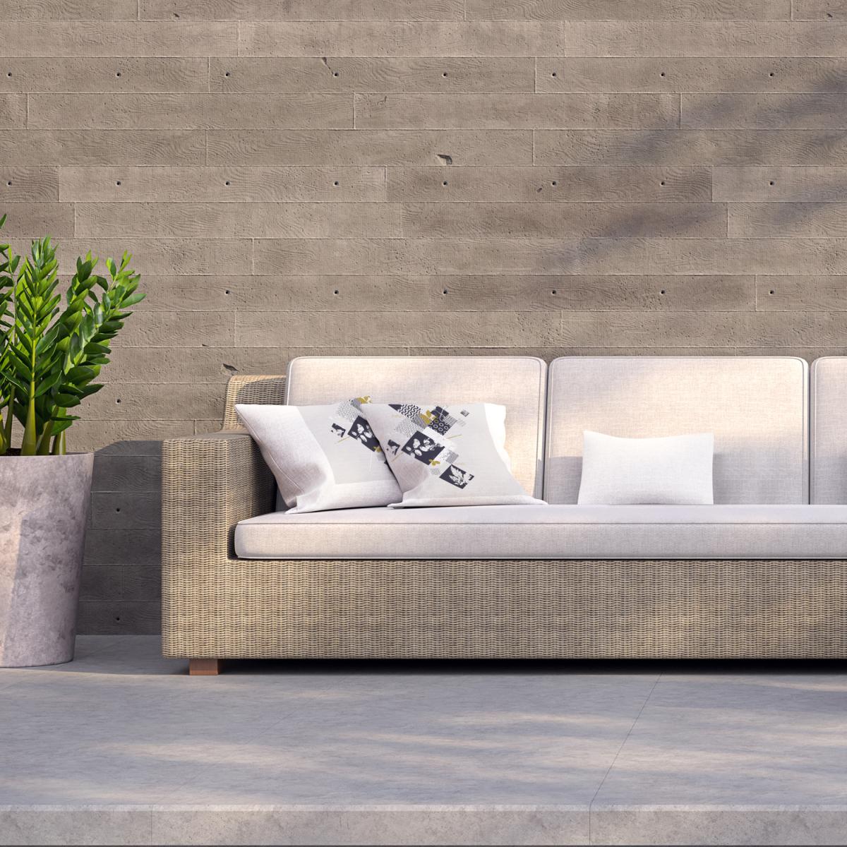 Abstract Botanical Elements Wild Summer Outdoor Cushion - Black – image 2