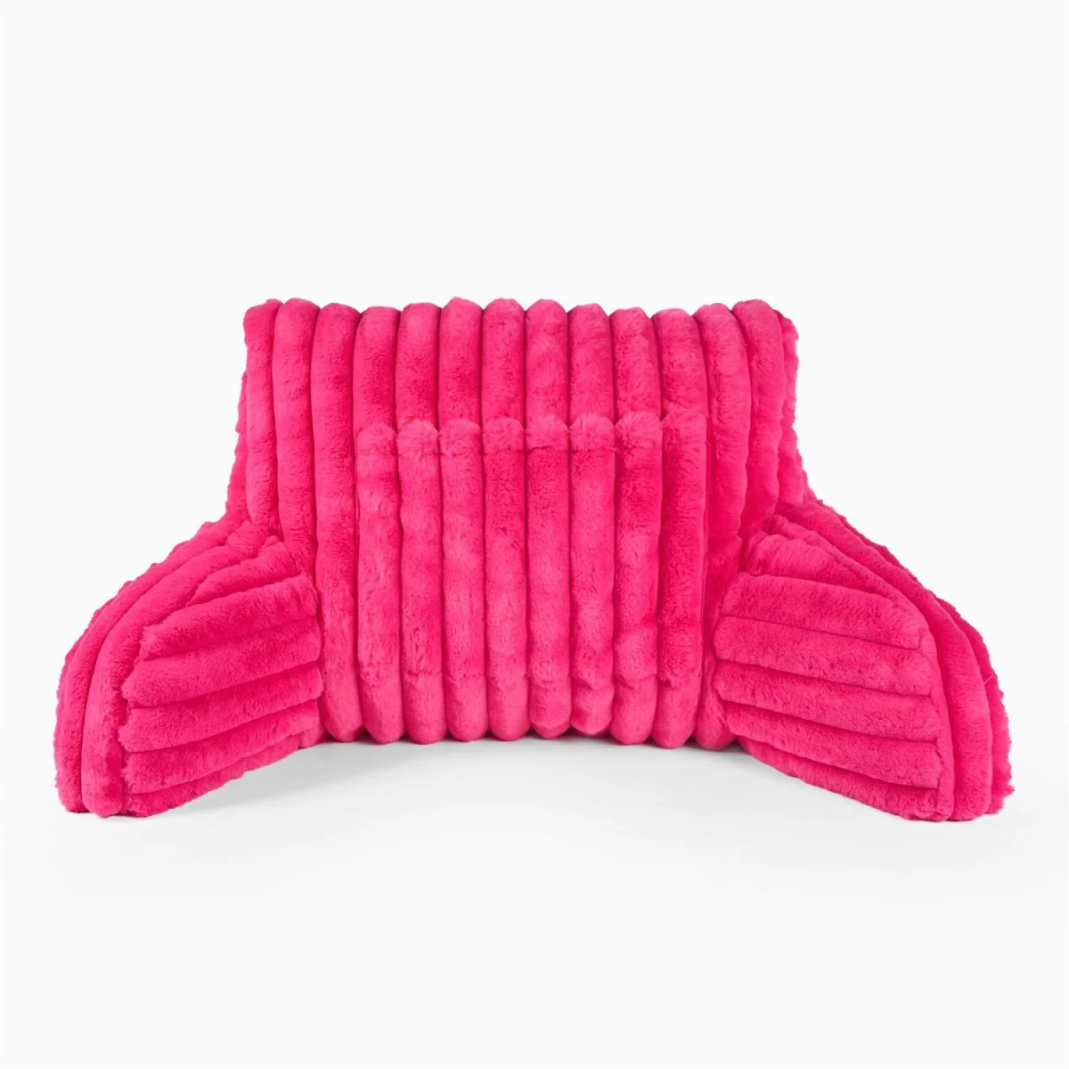 OHS Ribbed Faux Fur Cuddle Cushion with Heatable Pocket - Pink – image 7