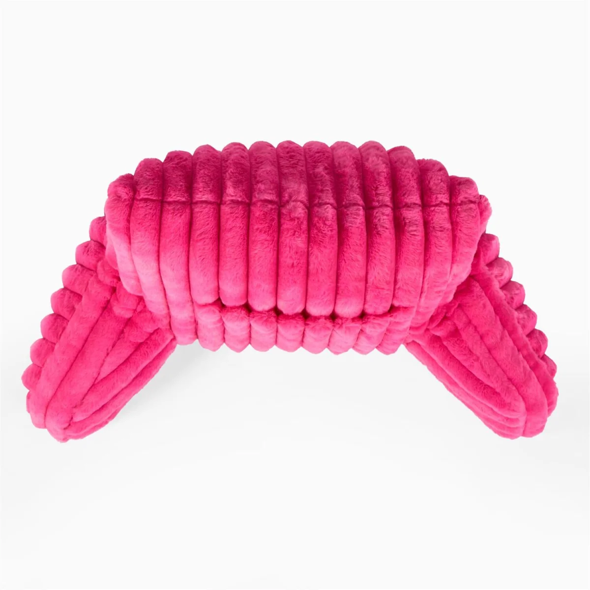 OHS Ribbed Faux Fur Cuddle Cushion with Heatable Pocket - Pink – image 8