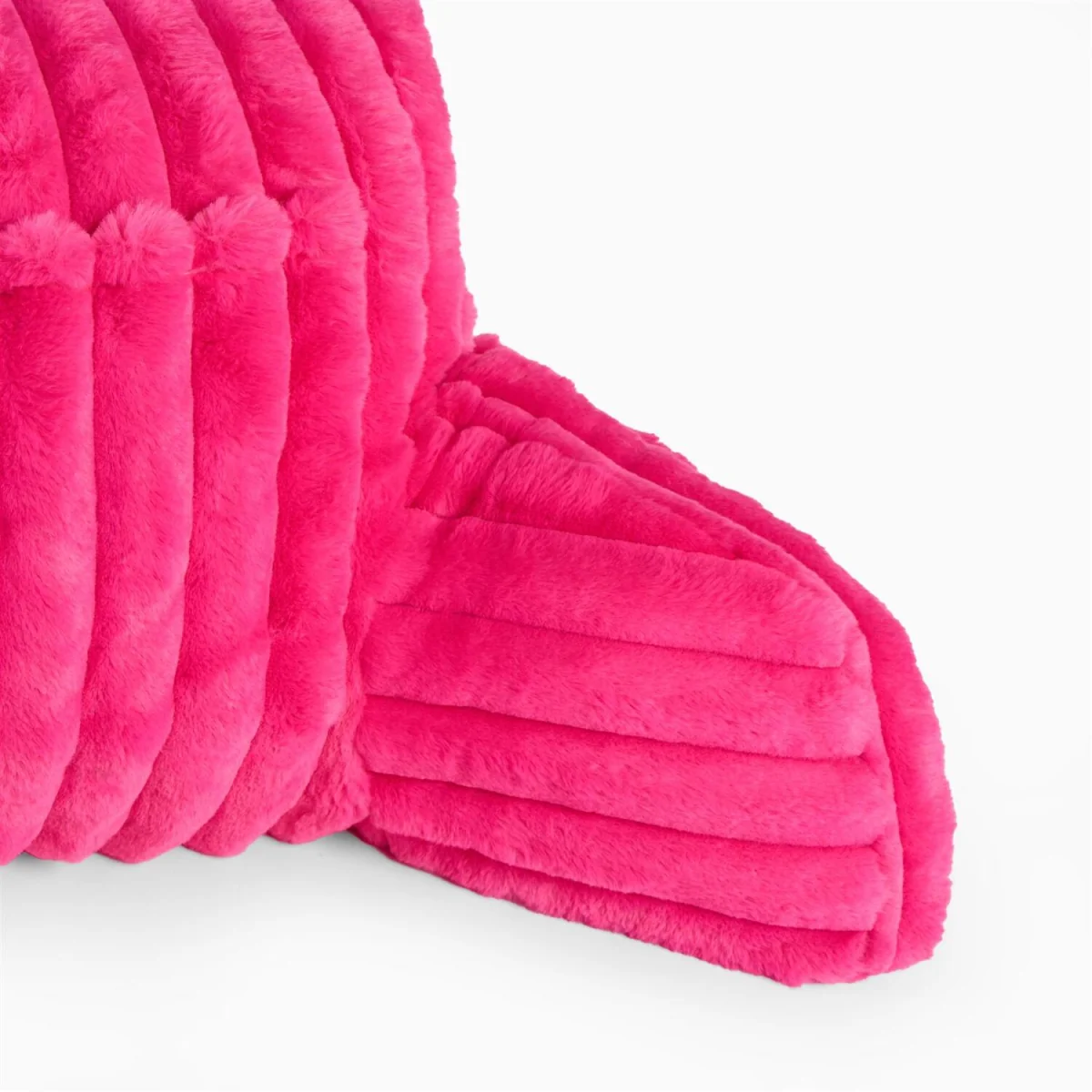OHS Ribbed Faux Fur Cuddle Cushion with Heatable Pocket - Pink – image 9