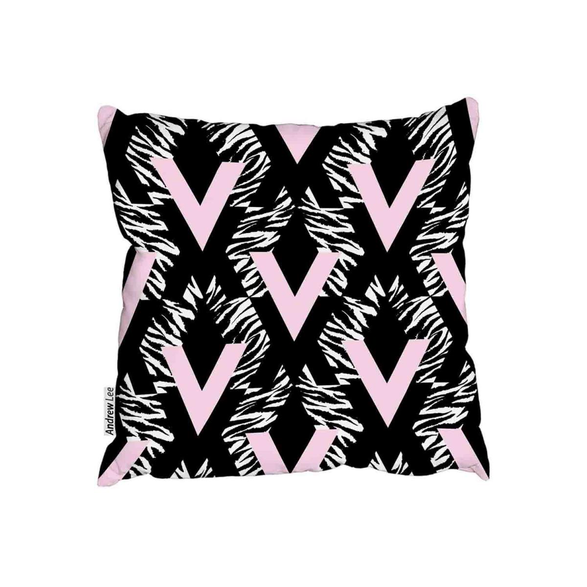 Geometric Animal Print Outdoor Cushion - Pink / 45cm – image 2
