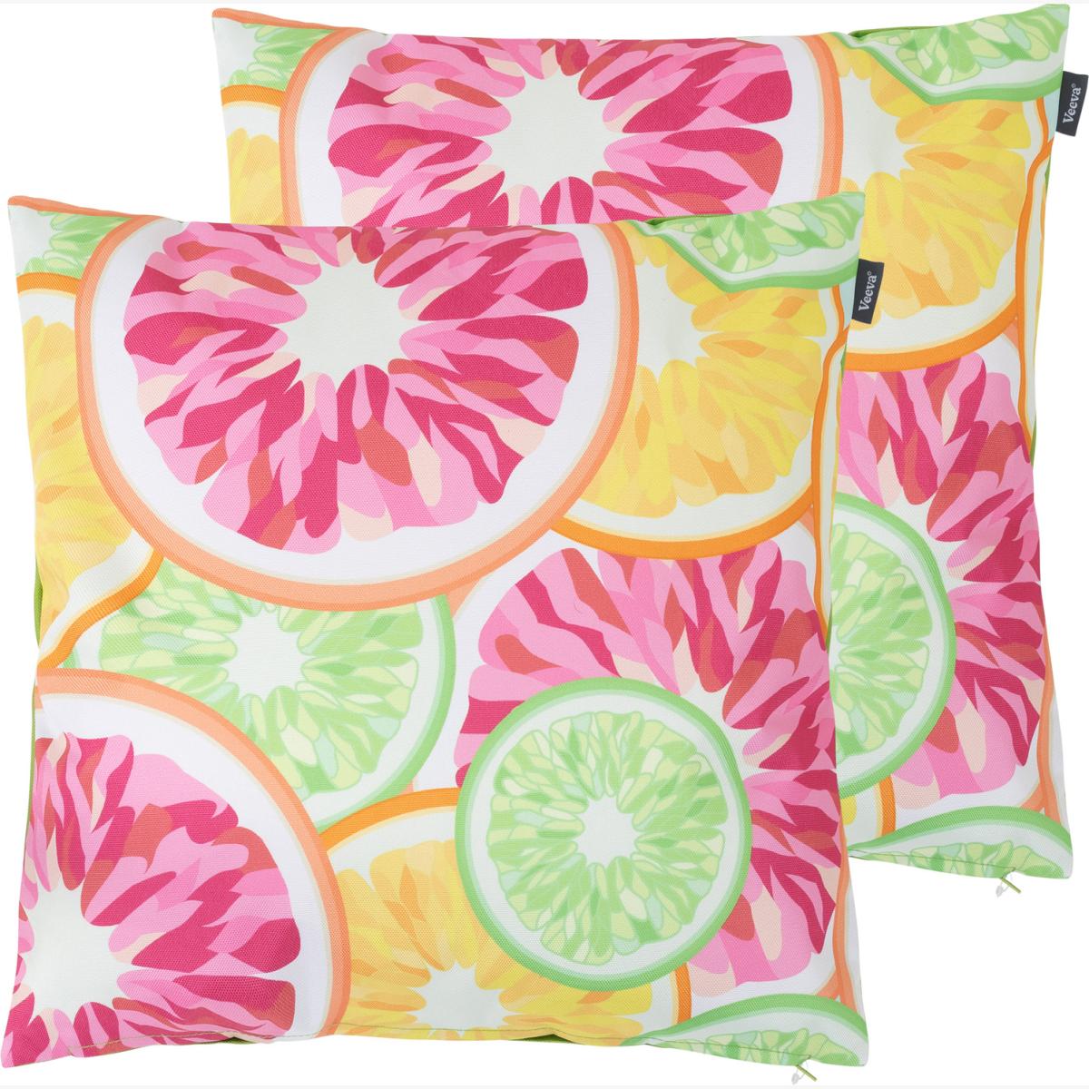 Veeva Grapefruit Outdoor Cushion - Lime Green Reverse - Lime Green / 2 – image 1