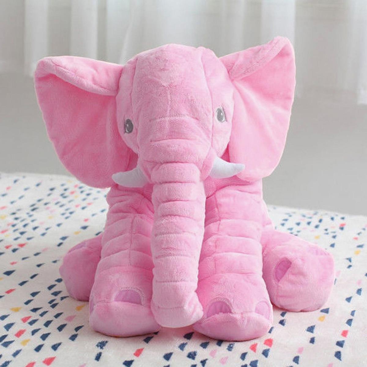 Elephant Doll Baby Pillow Cushion - Pink – image 1