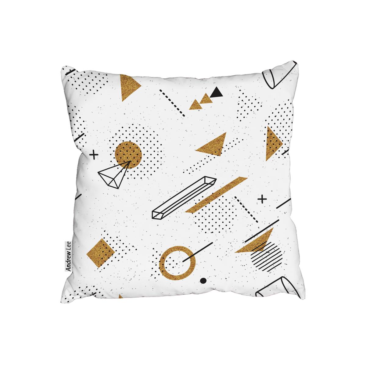 Trendy Geometric Elements Cushion - White / 60cm – image 2
