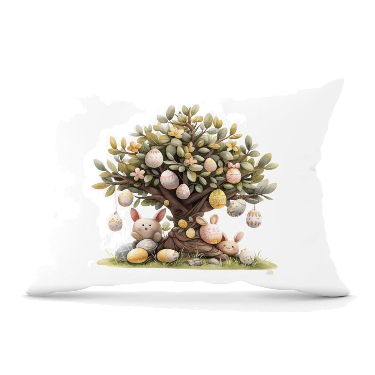 Easter Egg Tree Design Cushion - Neutral / 33cm