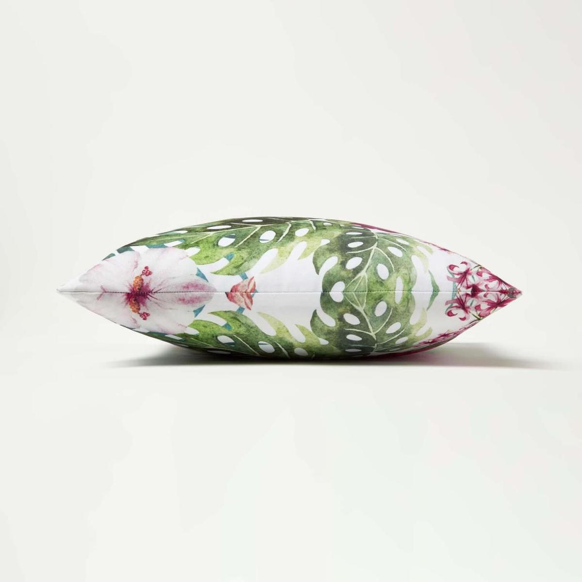 Botanical Flower Outdoor Cushion - Green – image 2