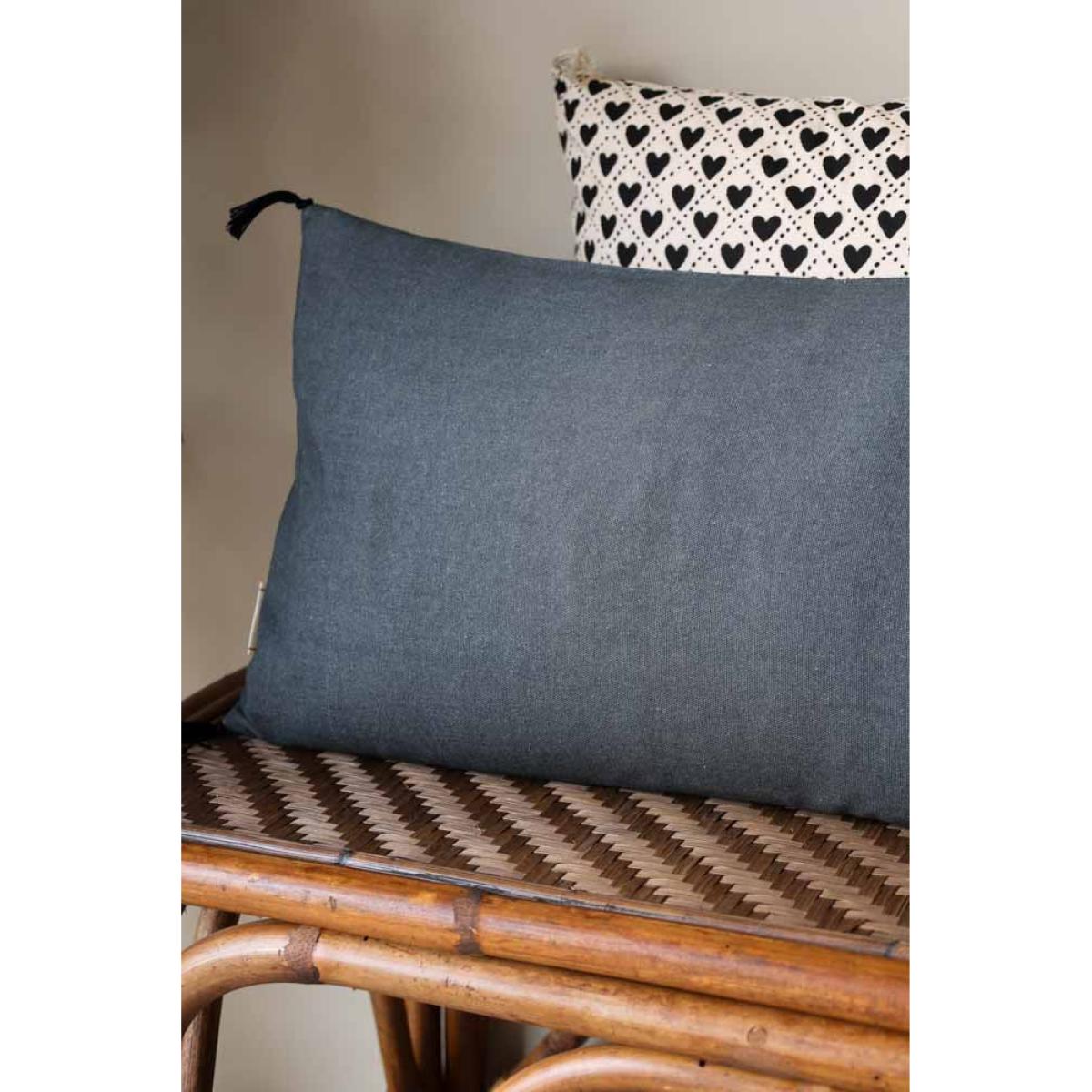 Embroidered Love Cotton Cushion – image 6