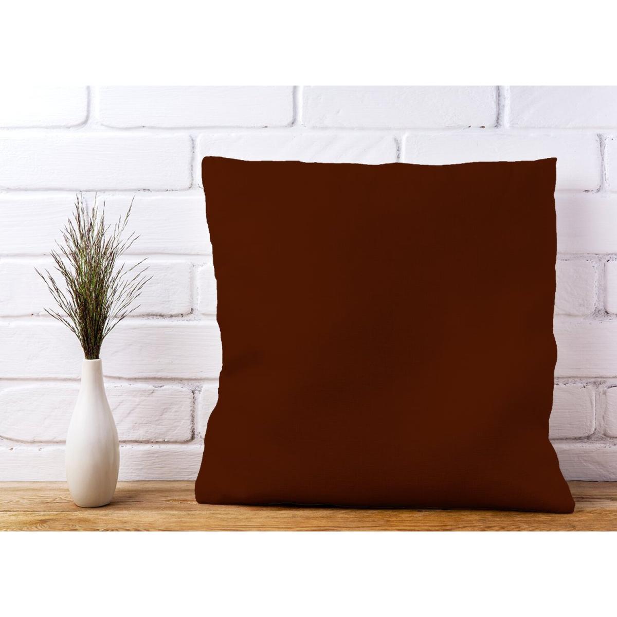 Chocolate Brown Cushion - Brown / 45cm – image 3