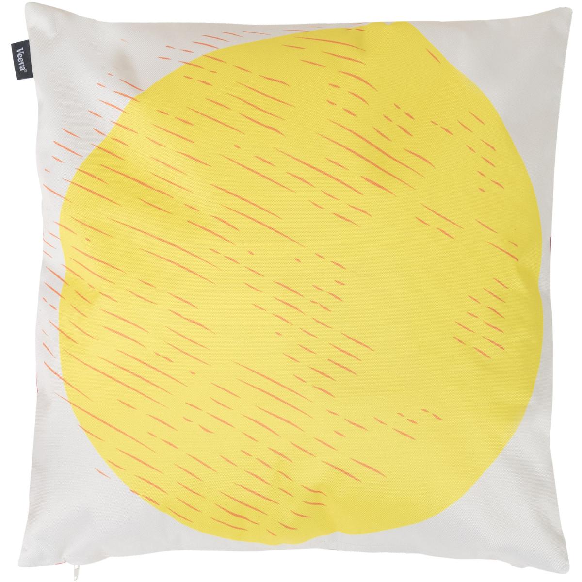 Veeva Sun and Rainbow Outdoor Cushion - Reversible Print - Neutral / 2 – image 2