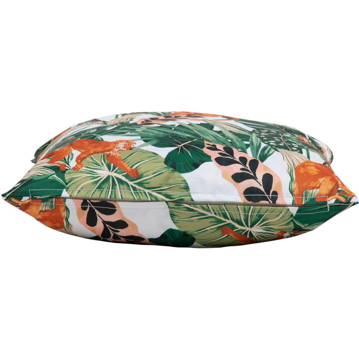 Monkey Print Outdoor Cushion - White – image 3