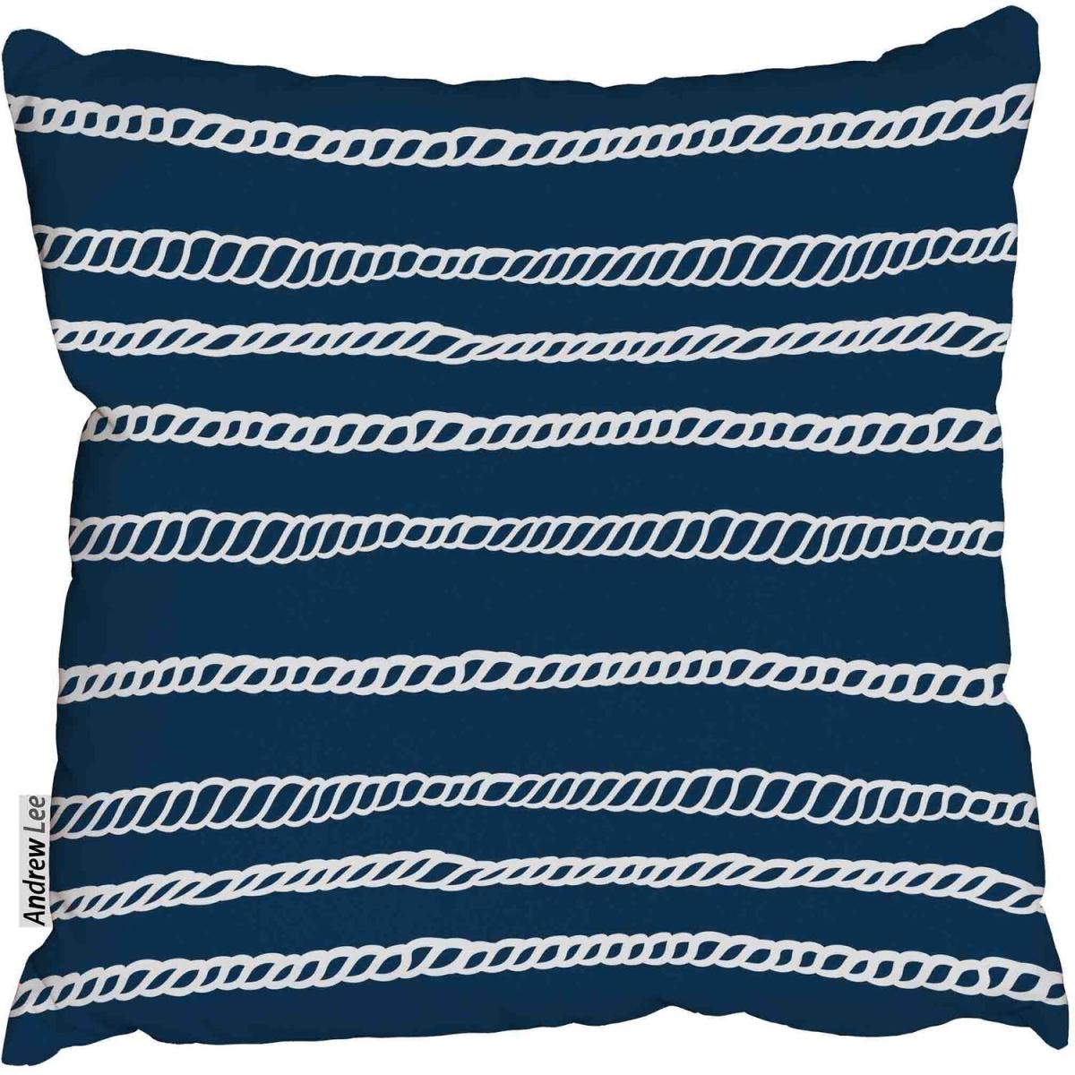 Rope ornament Outdoor Cushion - Blue / 60cm – image 2