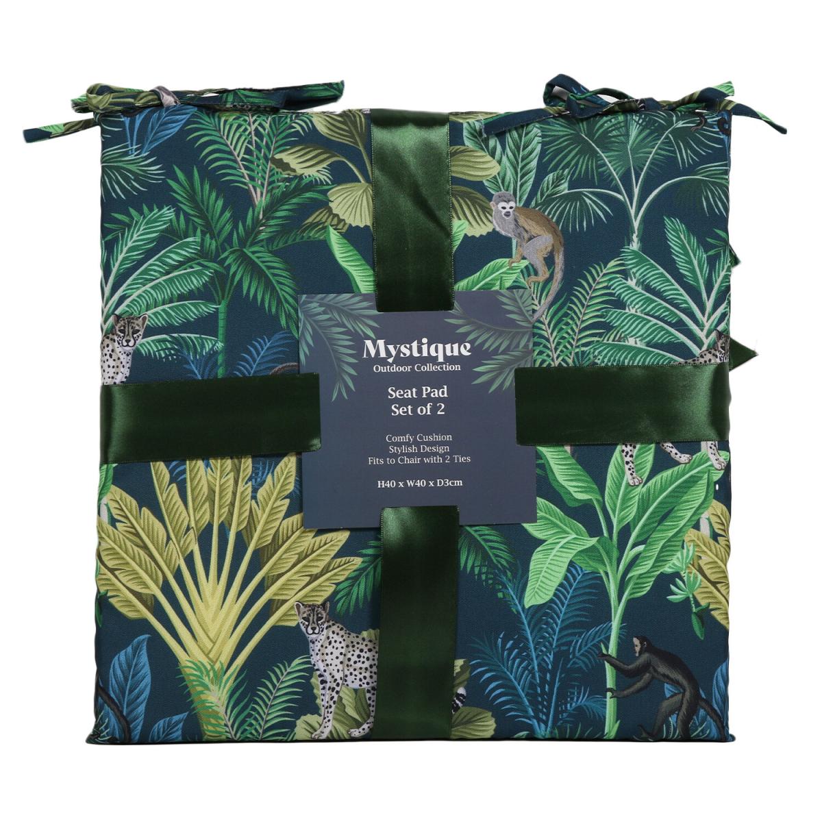 Set of 2 Mystique Seat Pads - Green – image 2