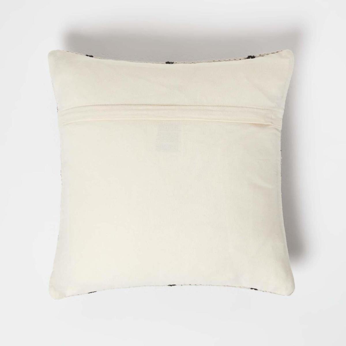 Adana Handwoven Textured Natural Black Cushion - Black – image 2
