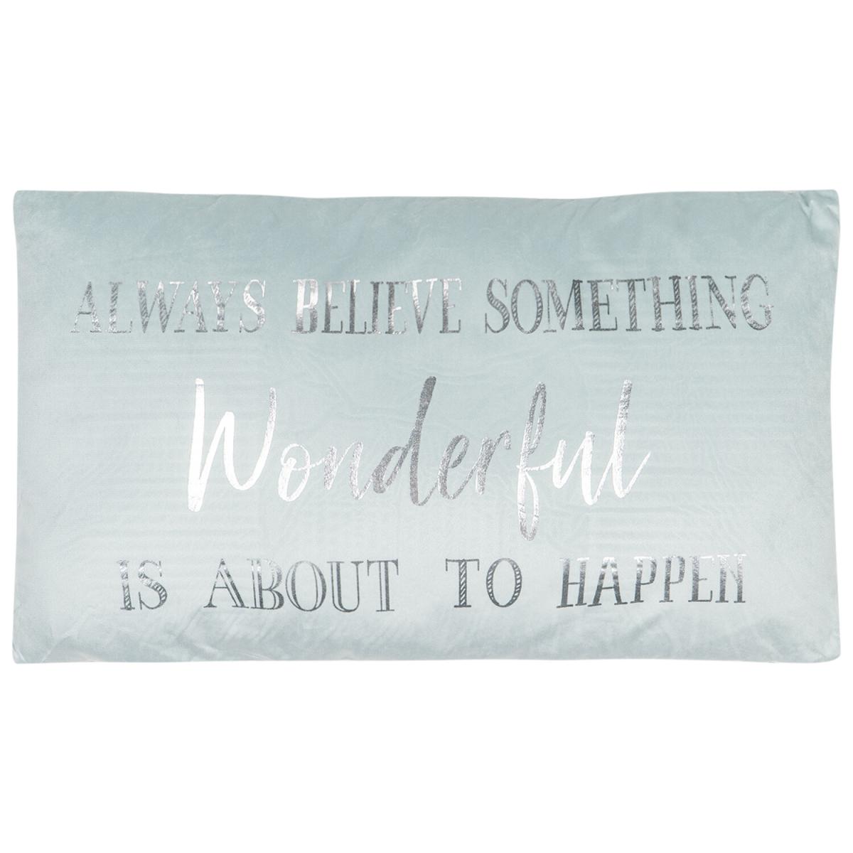 Always Believe Slogan Cushion – image 2