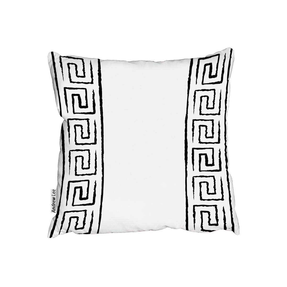 Egyptian Pattern Outdoor Cushion - Black / 45cm – image 2
