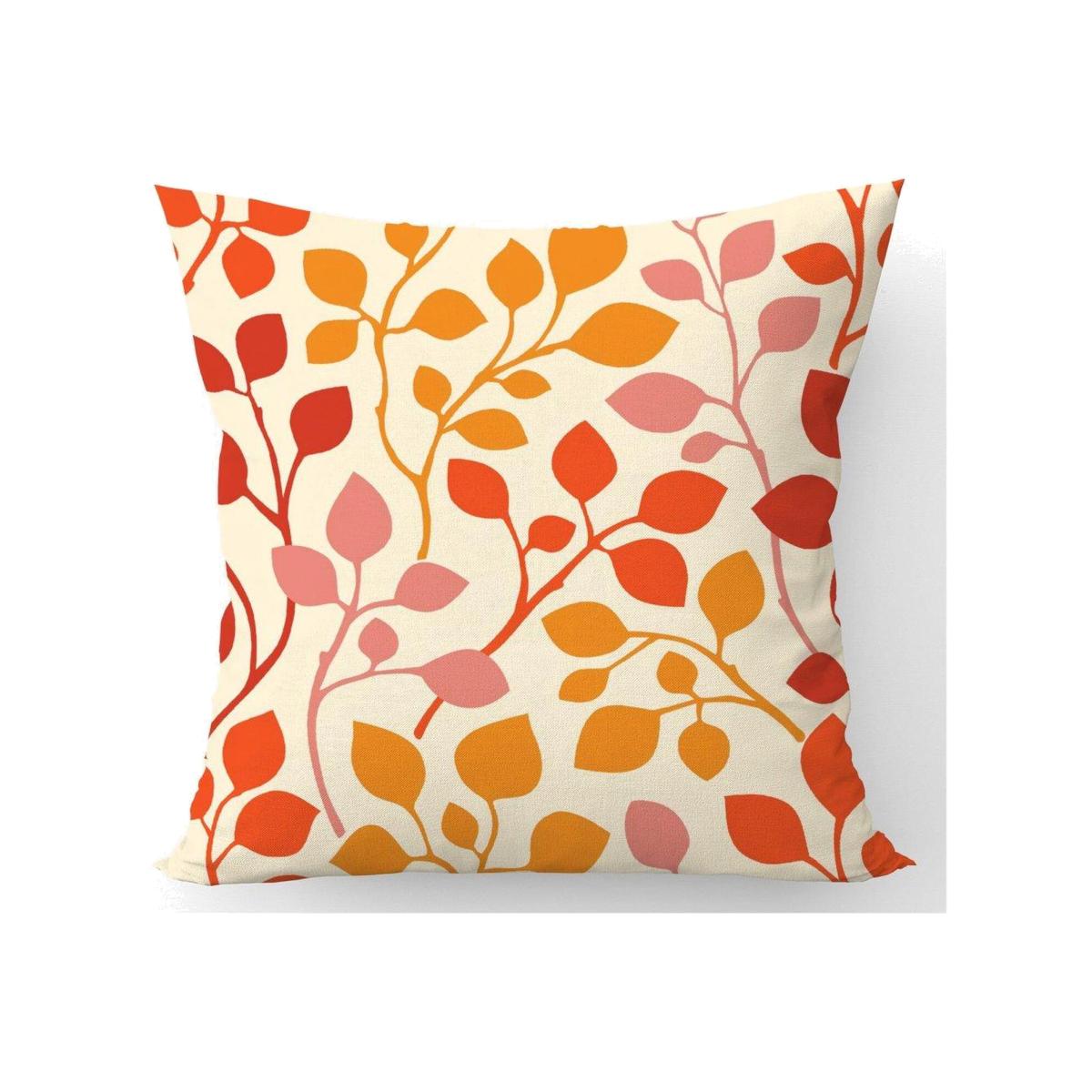 Colorful Autumn Leaves Cushion - Orange / 60cm – image 1