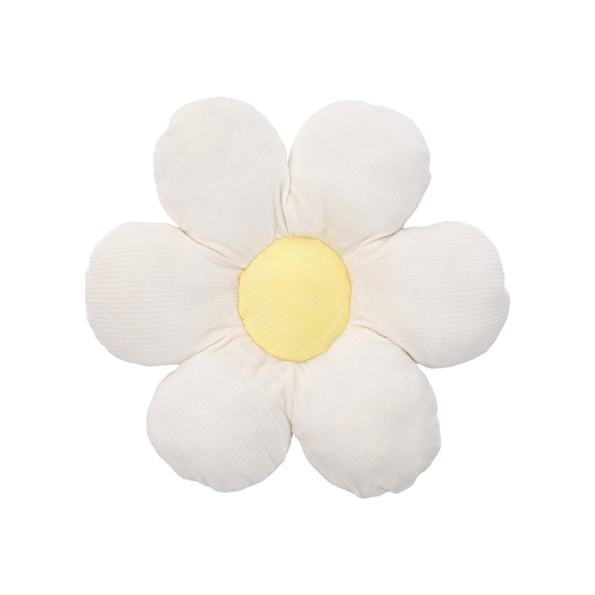 Daisy Seat Cushion - white