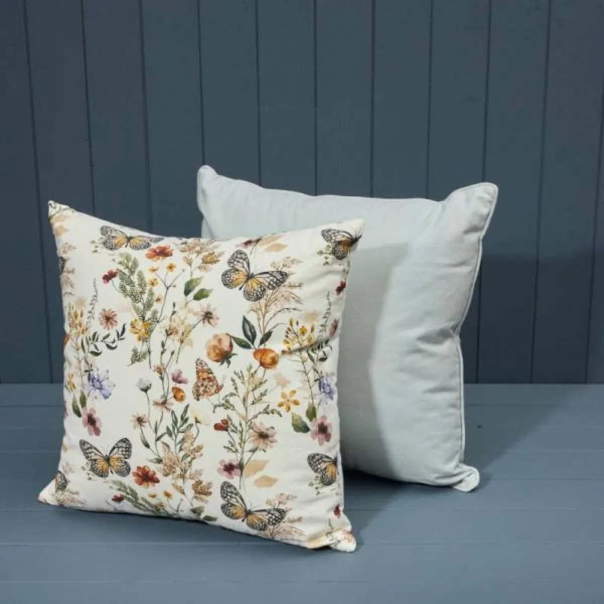 Multicolour Handmade Washable Cotton Printed Cushion with Filling - Multi – image 2