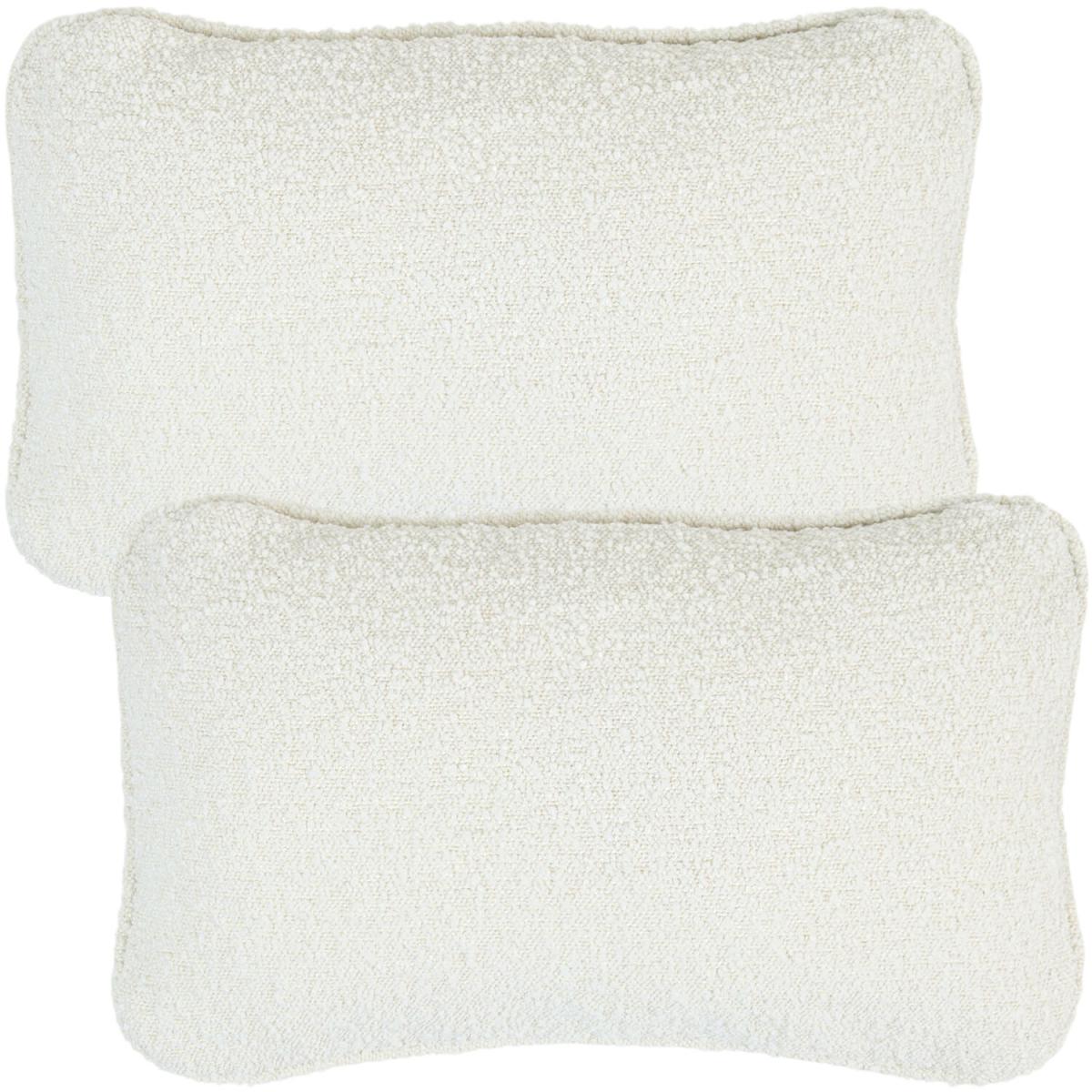 Soft Textured Lumar Cushion, 2 Pack - White – image 1