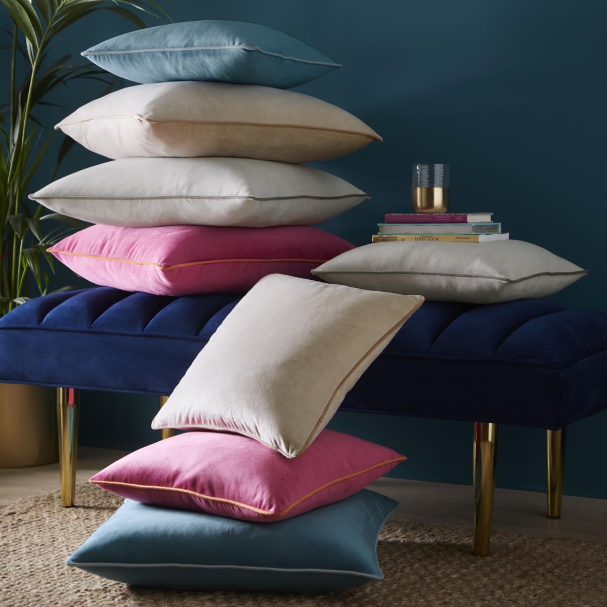 Velvet Cushion - Grey / 56cm – image 2