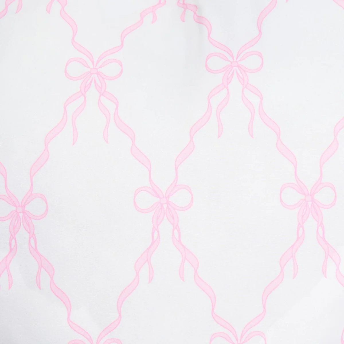 OHS Frill Heart Shaped Bow Ribbon Print Cushion - White/Pink – image 5