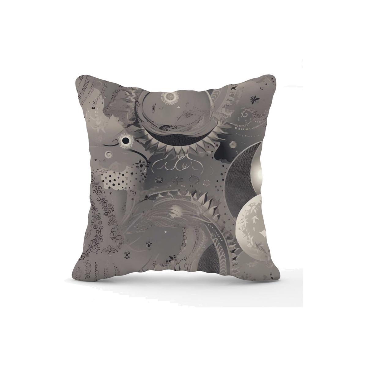 Abstract Moon Shapes Cushion - Green / 45cm – image 1