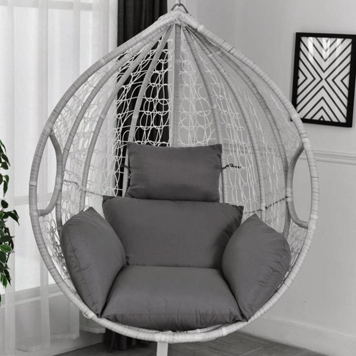 Single Egg Chair Cushion - Grey
