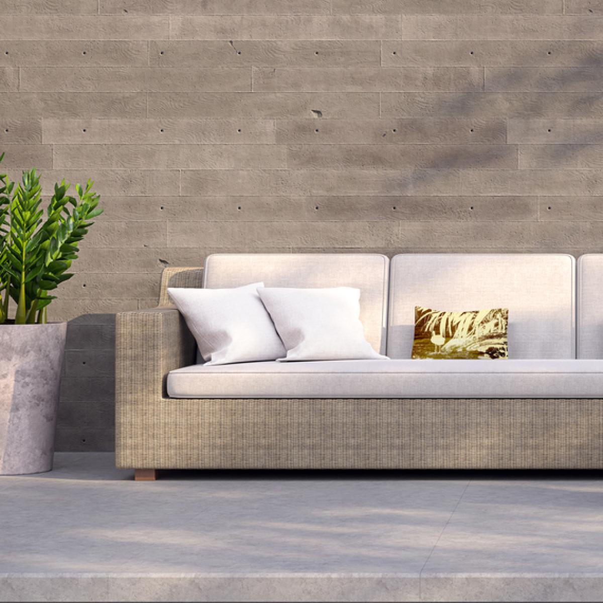 Pretty Bird Outdoor Cushion - Yellow