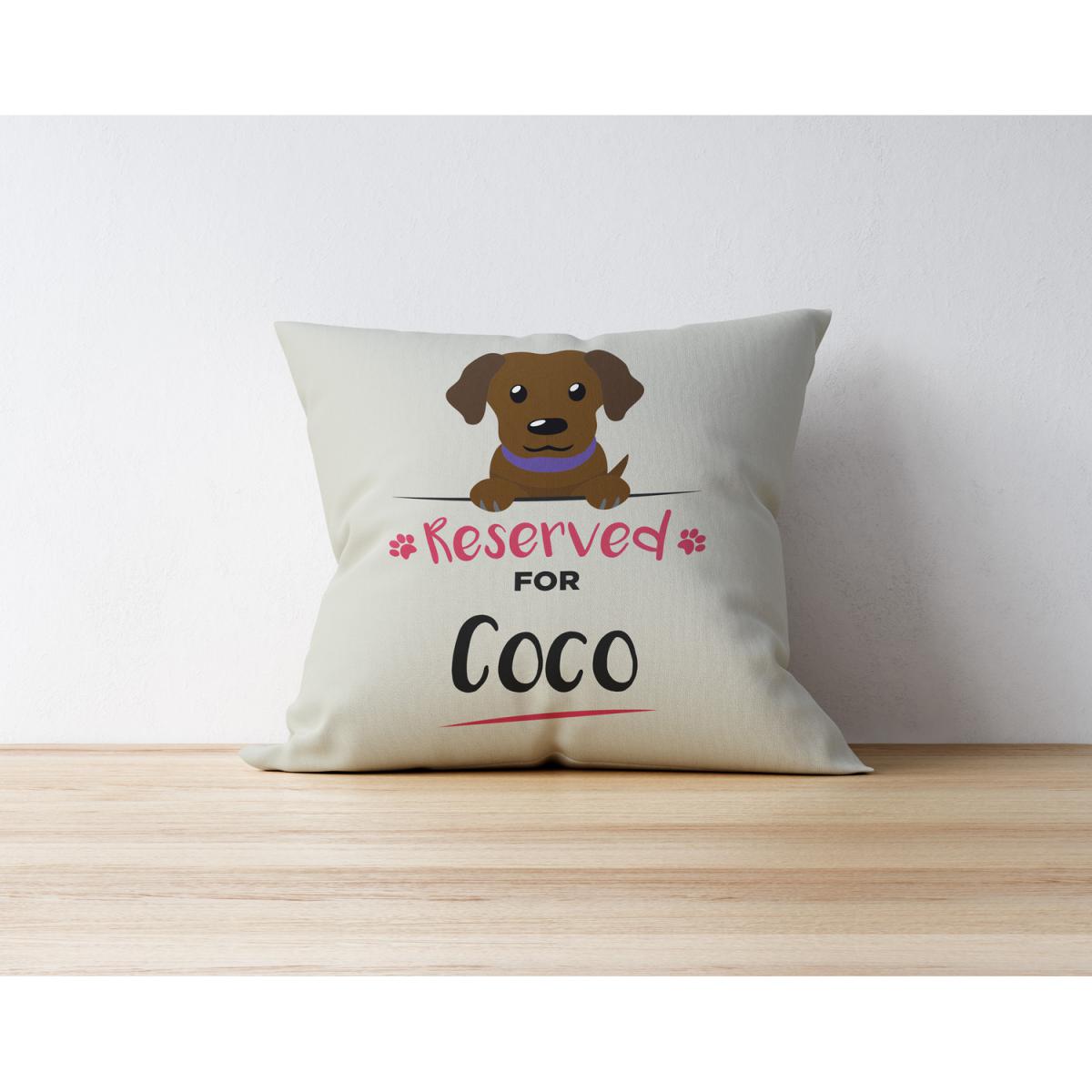 Personalised Chocolate Labrador Cushion – image 2