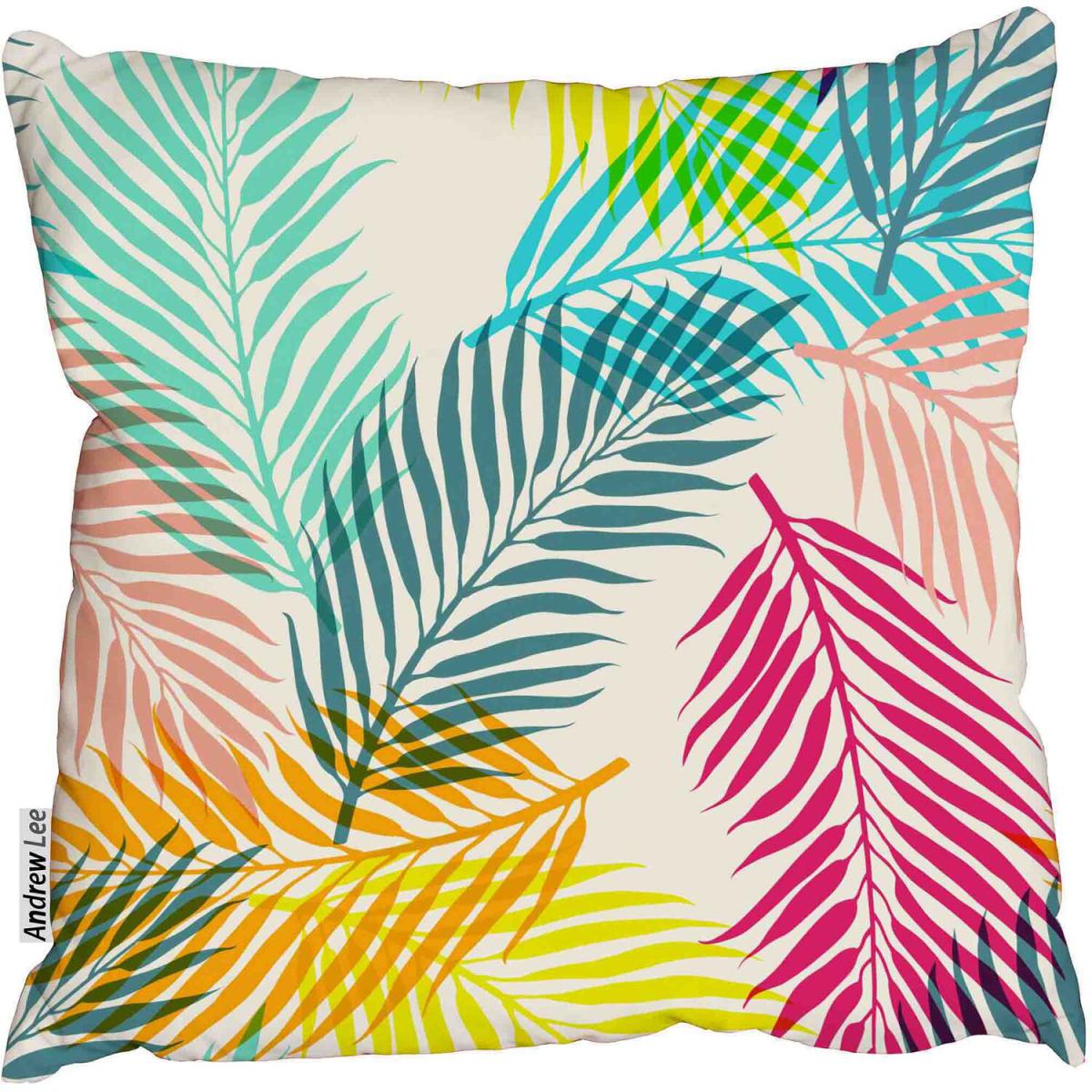 Jungle leaves Cushion - Blue / 45cm