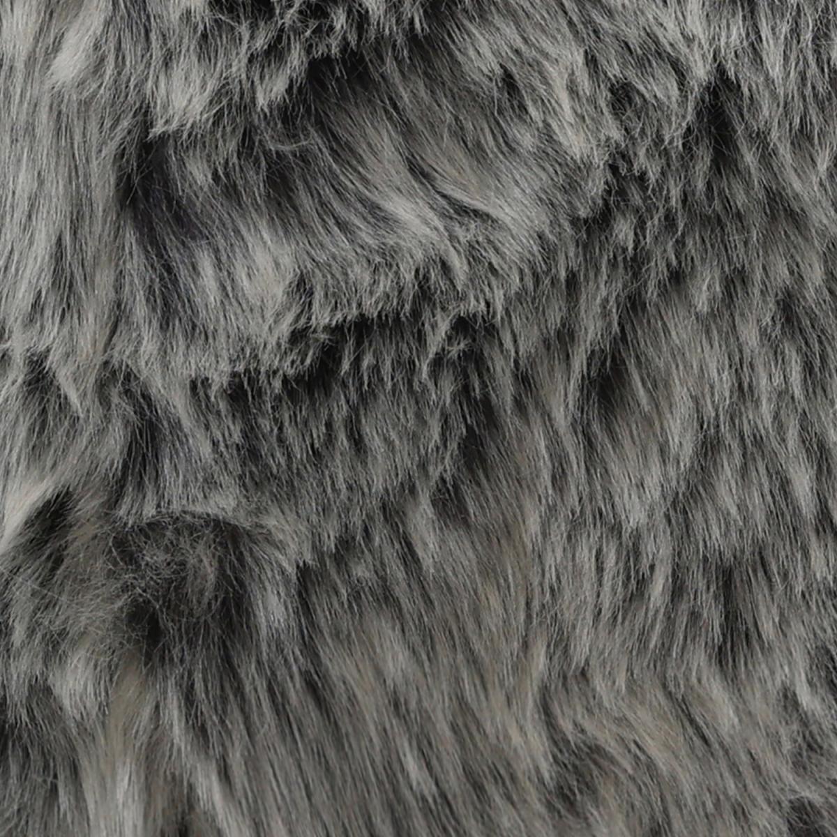 Round Faux Fur Cushions 2 Pack - Off-white – image 2