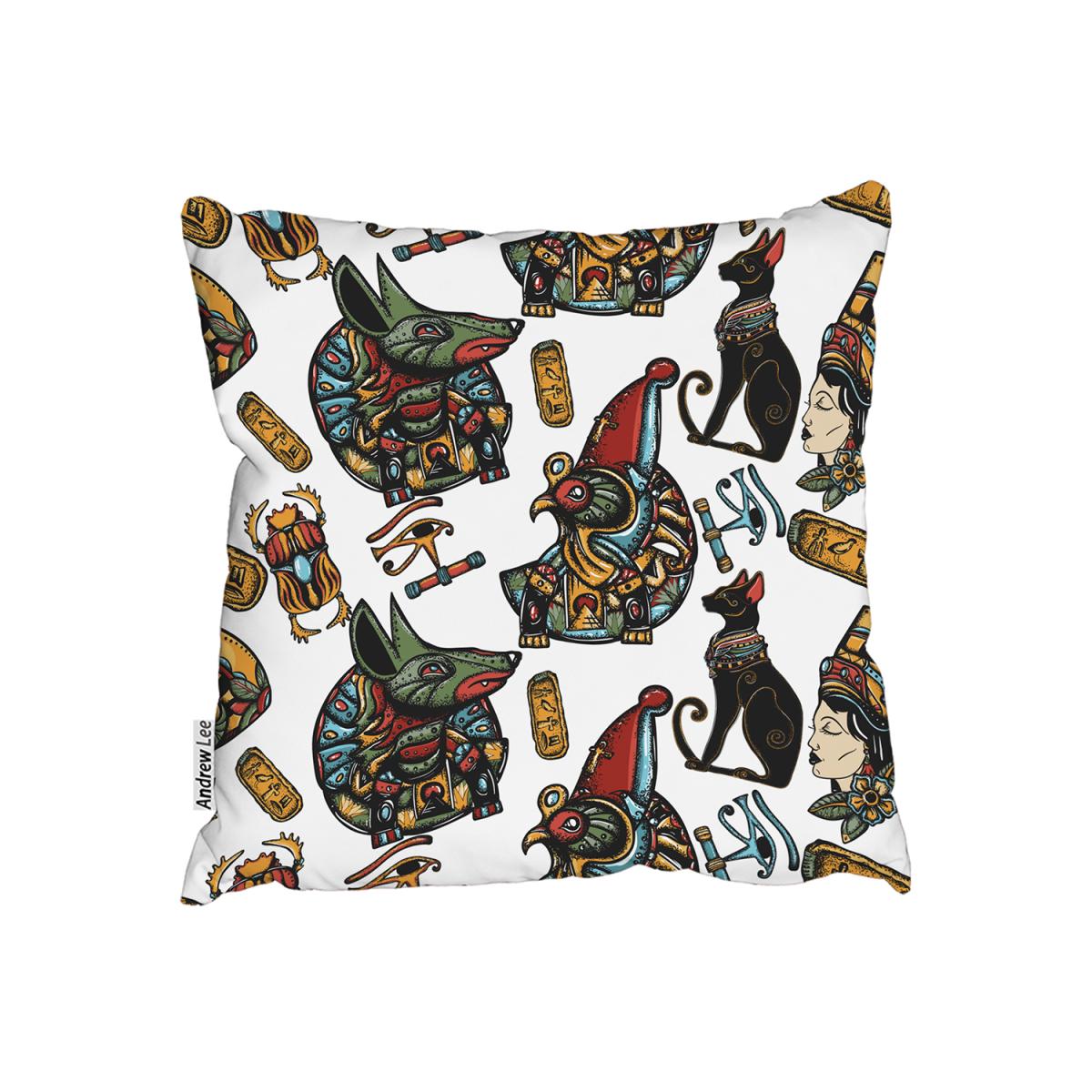 Queen Cleopatra. History Background Outdoor Cushion - White / 60cm – image 2