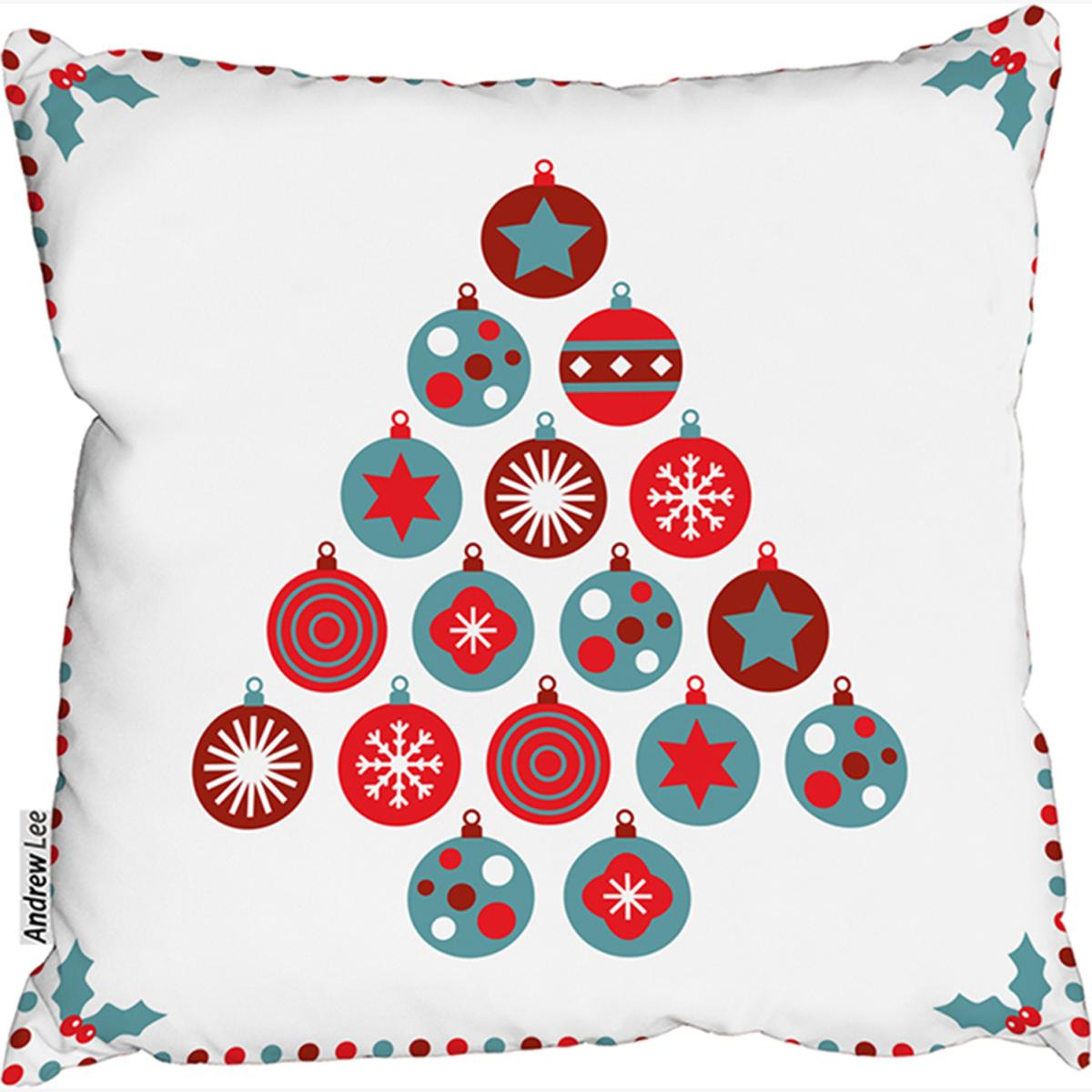 Seasonal Christmas Stylish Cushion - Red / 60cm