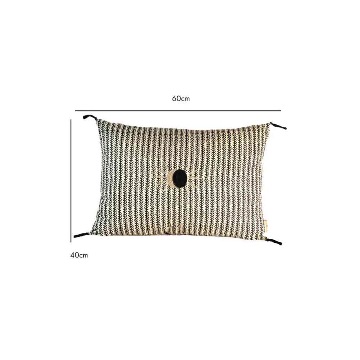 Monochrome Eclipsed Sun Cotton Cushion – image 8
