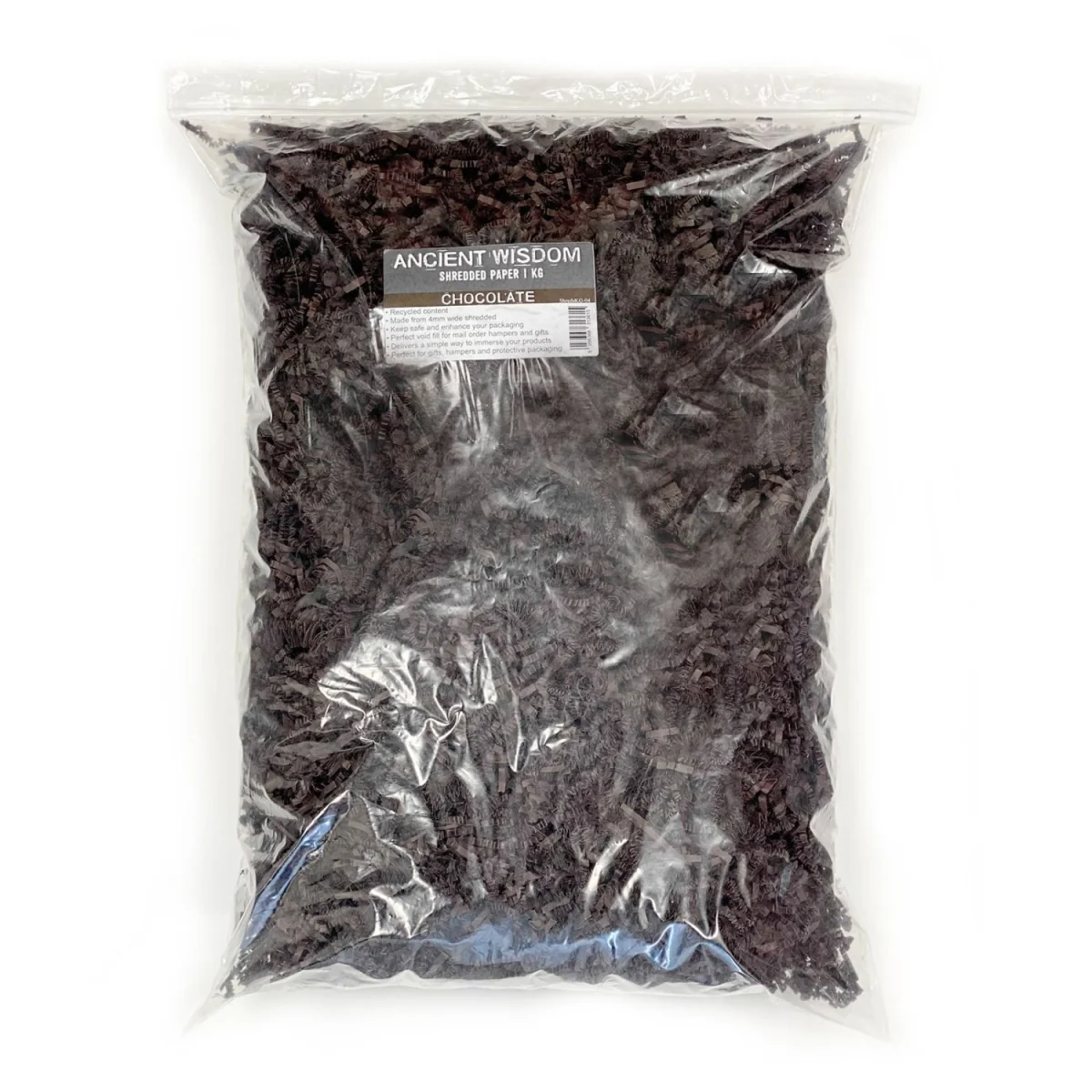 Shredded Paper Gift Wrap Cushioning Material - Chocolate – image 2