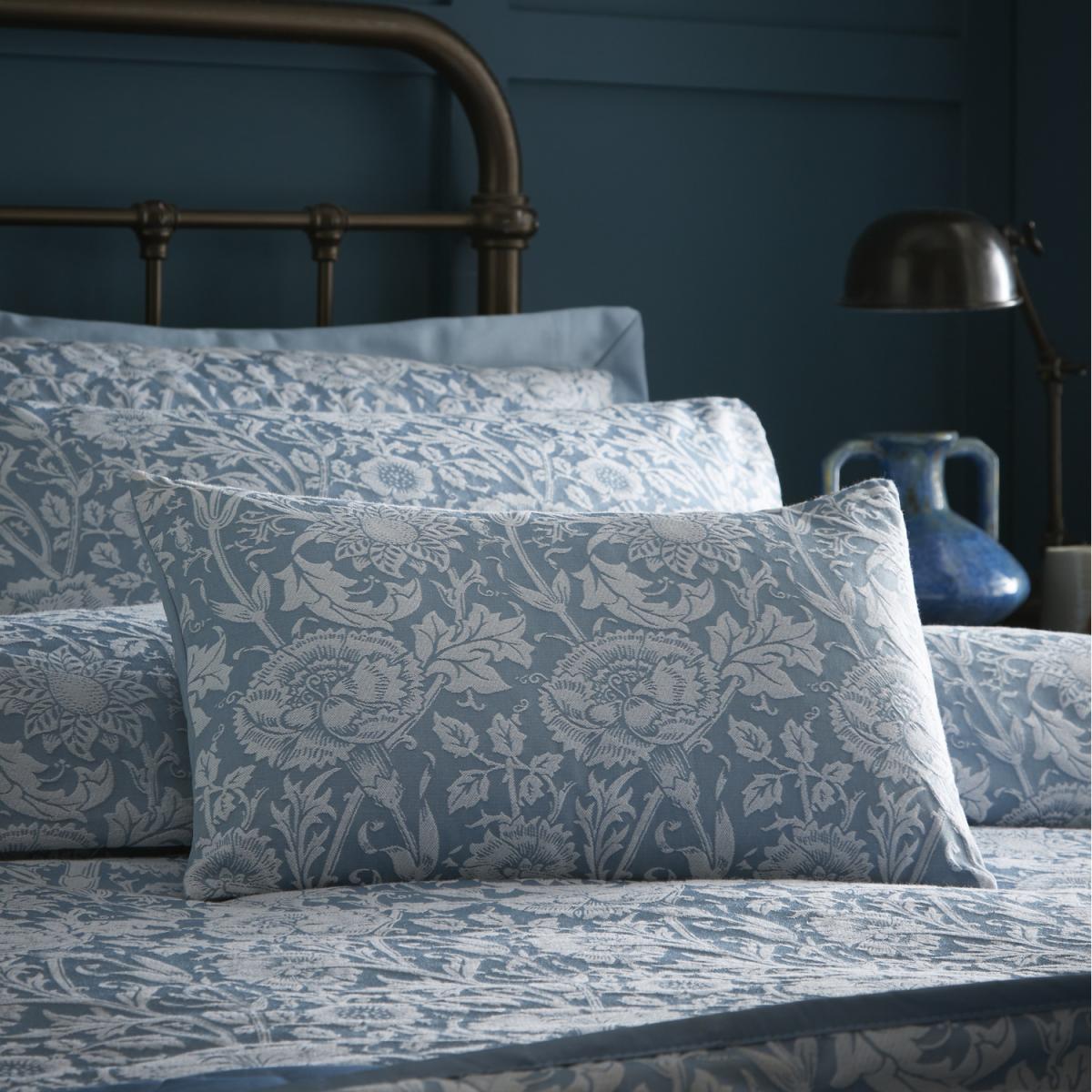 Cornflower BW Cushion - Blue