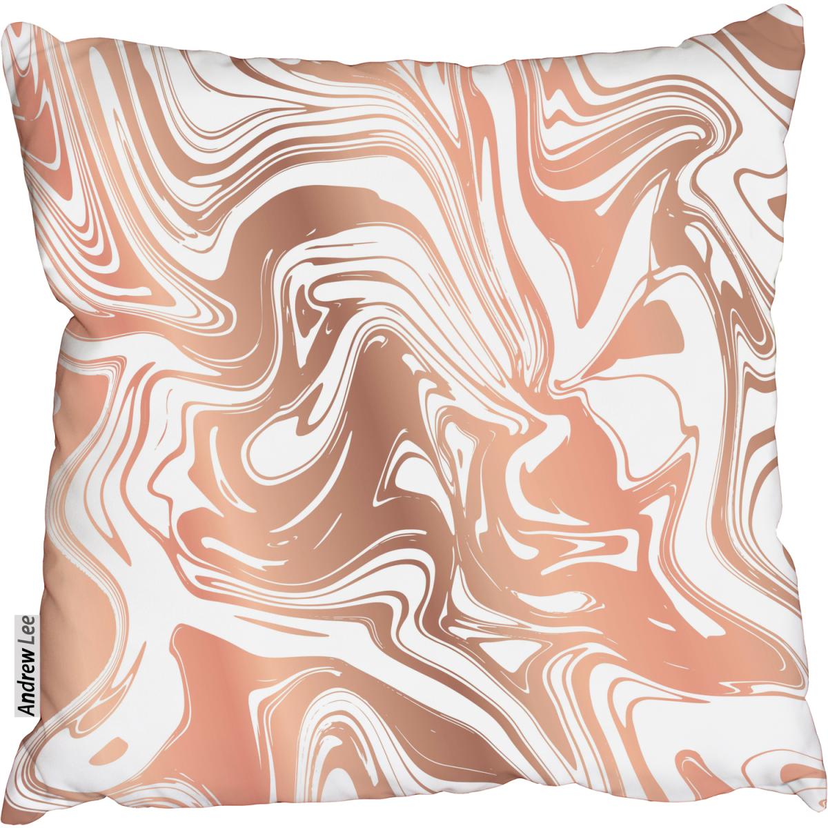 Liquid marble Outdoor Cushion - Pink / 60cm – image 2
