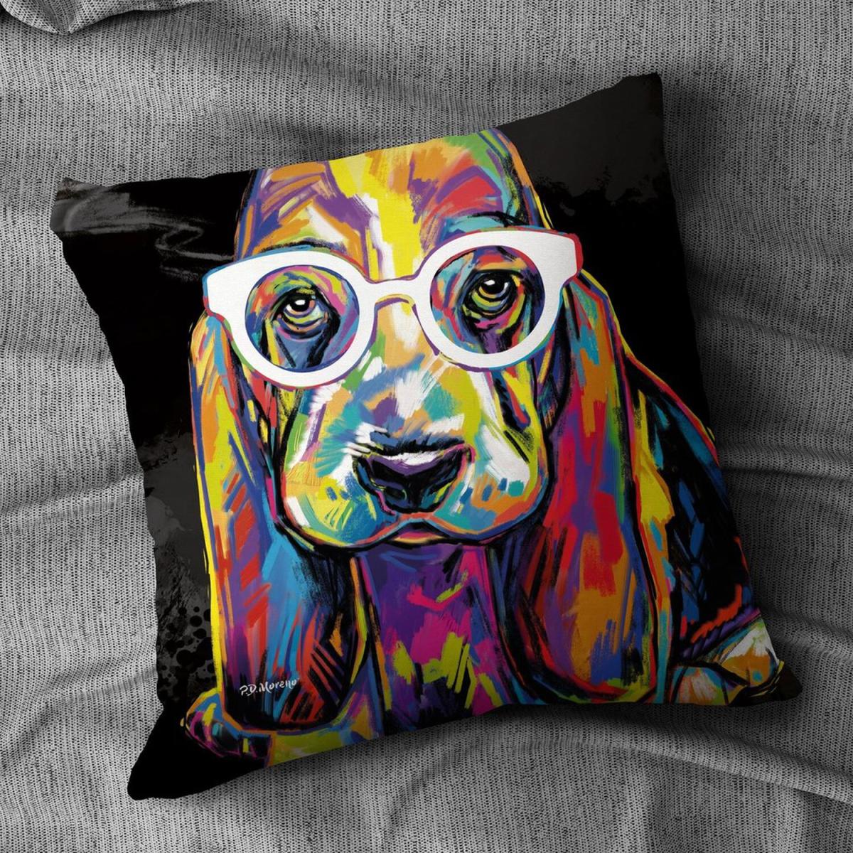 PD Moreno Joshua the Basset Hound Cushion - Classic – image 1