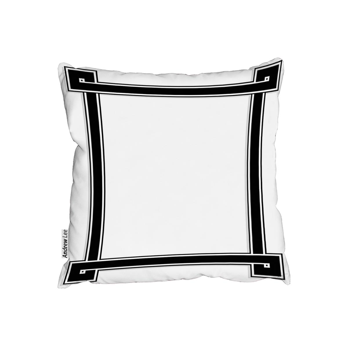 Greek Frame Outdoor Cushion - Black / 60cm – image 2