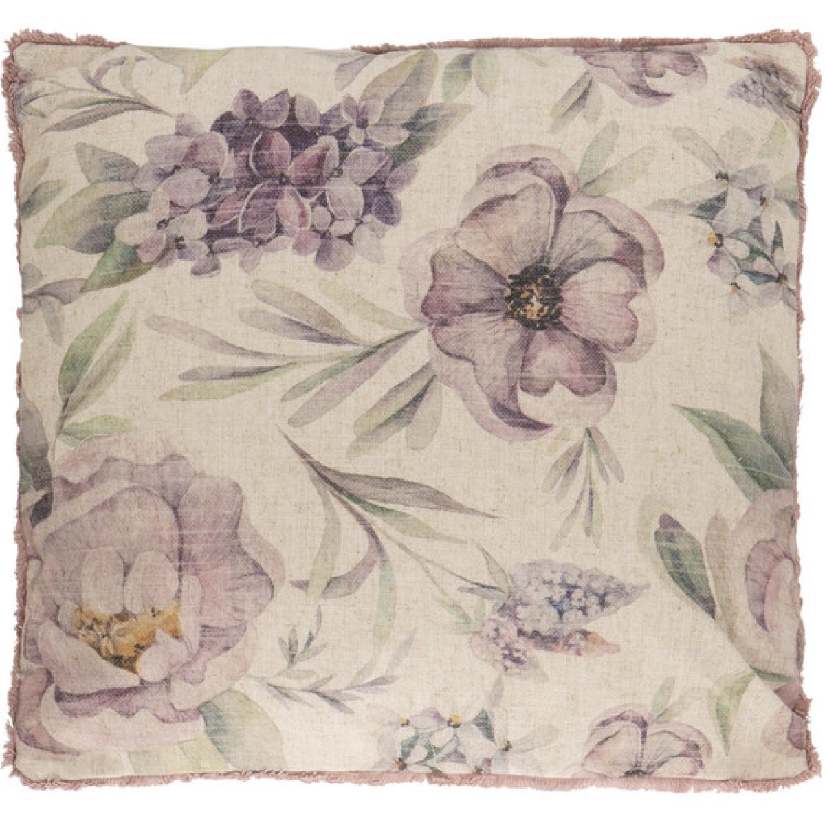 Olivia Floral Fringe Edge Cushion – image 1