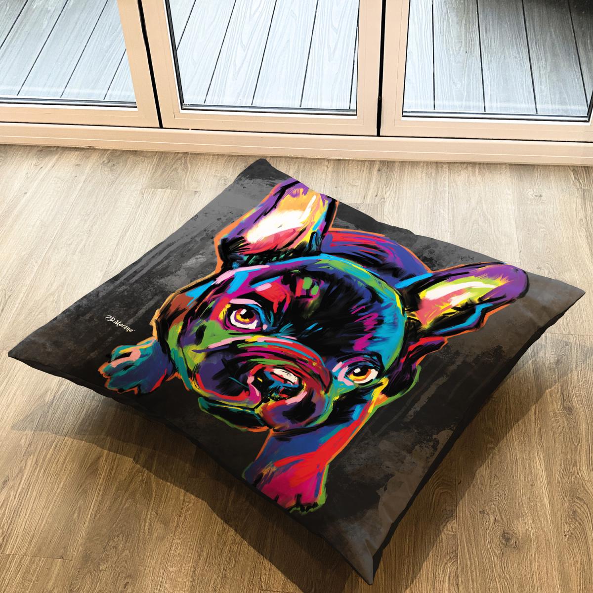 Deidra the French Bulldog Floor Cushion – image 1