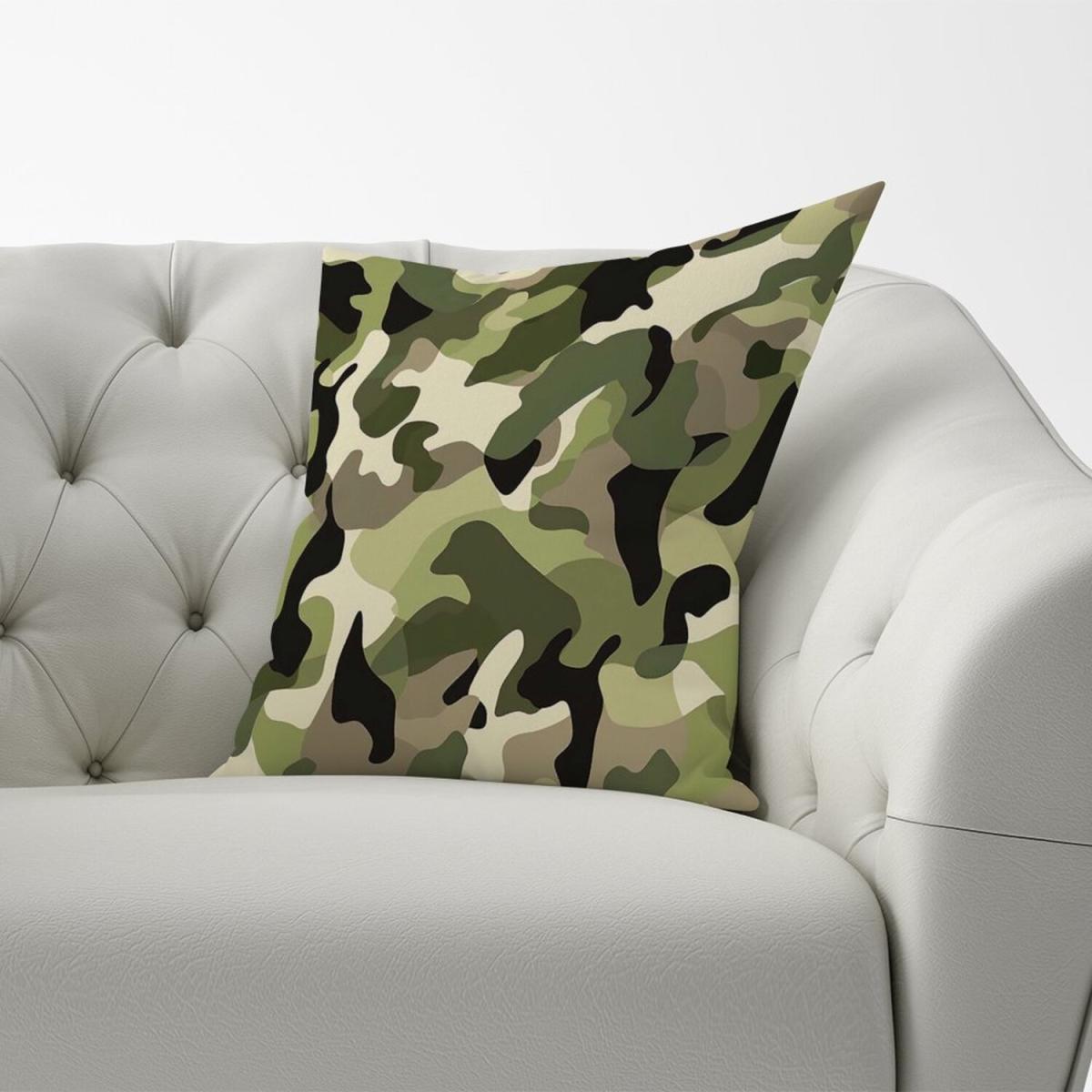 Camouflage Design Cushion - Green / 45cm – image 2