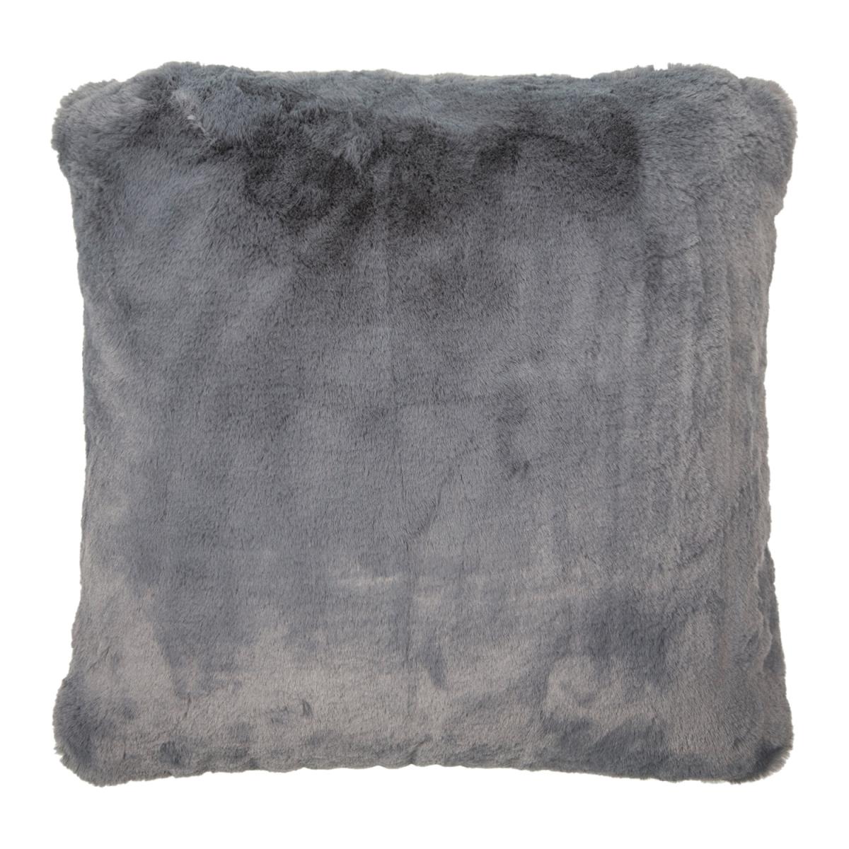 Rabbit Faux Fur Cushion - White / 55cm – image 3