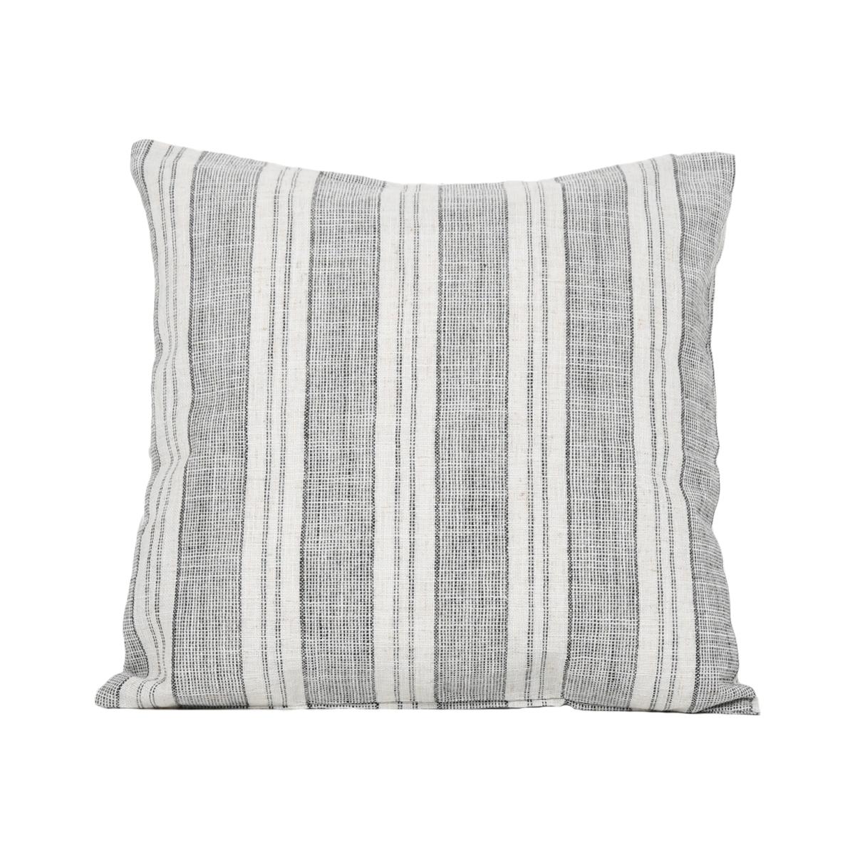Arlington Stripe Cushion - Monochrome