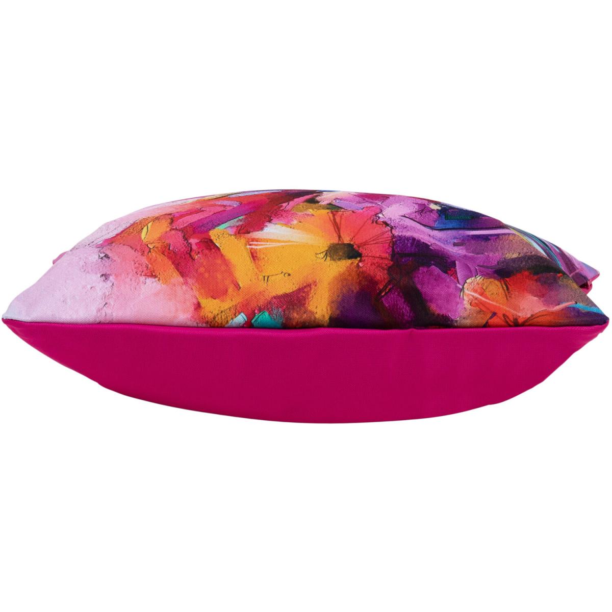 Oil Painting Printed Outdoor Cushion (Set of 2) - Pink – image 3