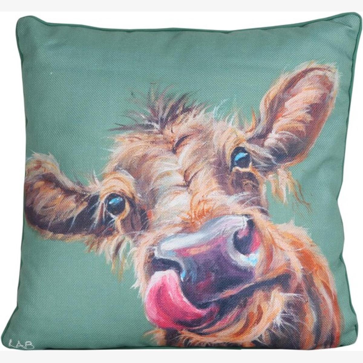 Louise Brown Cow Cushion